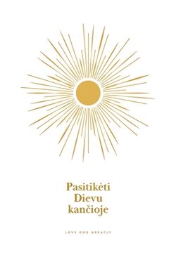 portada Pasitiketi Dievu kančioje: A Love God Greatly Lithuanian Bible Study Journal (en Lituano)