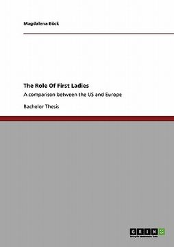portada the role of first ladies (en Inglés)