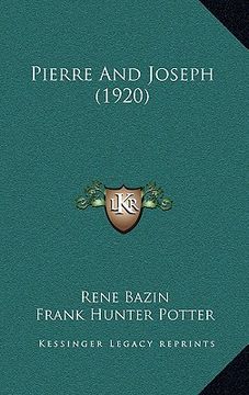 portada pierre and joseph (1920) (en Inglés)