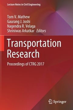 portada Transportation Research: Proceedings of Ctrg 2017 (en Inglés)