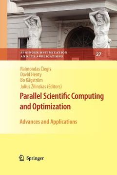 portada parallel scientific computing and optimization: advances and applications (en Inglés)