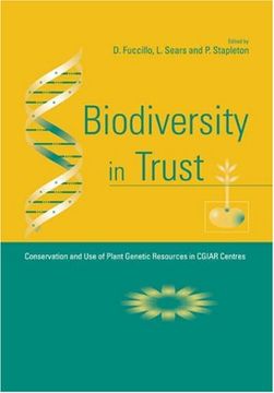 portada Biodiversity in Trust Paperback: Conservation and use of Plant Genetic Resources in Cgiar Centres (in English)
