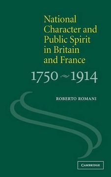 portada National Character and Public Spirit in Britain and France, 1750-1914 Hardback (in English)