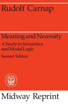 portada Meaning and Necessity: A Study in Semantics and Modal Logic (Phoenix Books) (en Inglés)