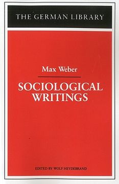portada sociological writings: max weber