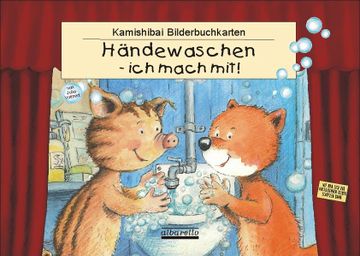 portada Händewaschen - ich Mach Mit! 11 Kamishibai-Bilderbuchkarten: Für Alle Handelsüblichen Tischtheater im din a3 Format (en Alemán)