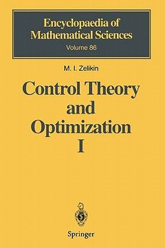 portada control theory and optimization i: homogeneous spaces and the riccati equation in the calculus of variations