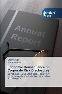 portada Economic Consequence of Corporate Risk Disclosures