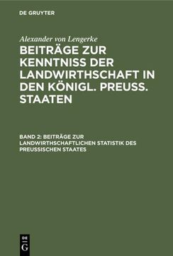 portada Beiträge zur Landwirthschaftlichen Statistik des Preußischen Staates (en Alemán)