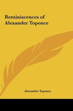 portada reminiscences of alexander toponce (en Inglés)