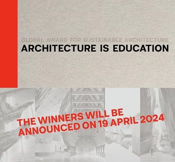 portada Architecture is Education: Global Award for Sustainable Architecture (en Inglés)