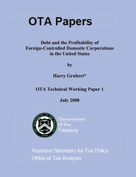 portada Debt and the Profitability of Foreign-Controlled Domestic Corporations in the United States (en Inglés)