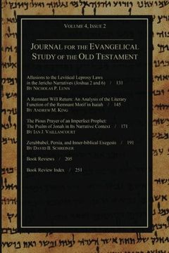 portada Journal for the Evangelical Study of the old Testament, 4. 2 (en Inglés)