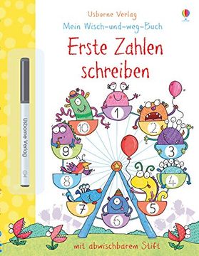 portada Mein Wisch-Und-Weg-Buch: Erste Zahlen Schreiben: Mit Abwischbarem Stift (in German)