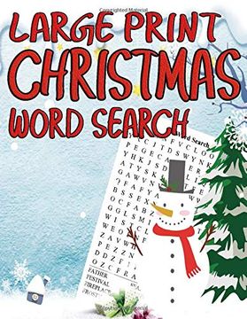 portada Large Print Christmas Word Search: Fun Puzzlers Large Print Word Search Books 