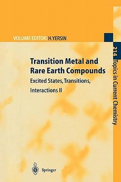 portada transition metal and rare earth compounds: excited states, transitions, interactions ii (en Inglés)