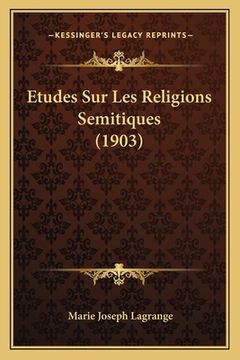 portada Etudes Sur Les Religions Semitiques (1903) (en Francés)