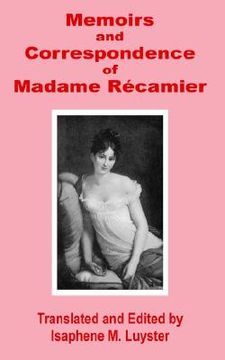 portada memoirs & correspondence of madame rcamier (in English)