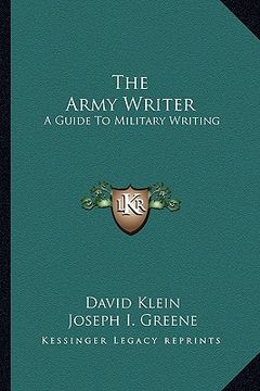 portada the army writer: a guide to military writing