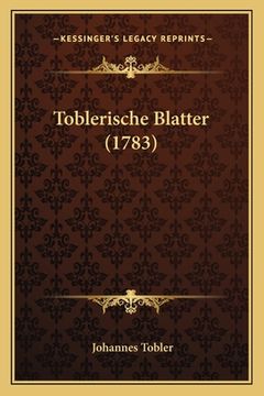 portada Toblerische Blatter (1783) (en Alemán)
