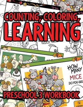 portada Counting, Coloring, Learning: Preschool 3 WorkBook (en Inglés)