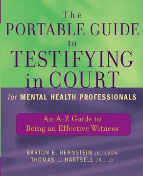 portada the portable guide to testifying in court for mental health professionals: an a-z guide to being an effective witness