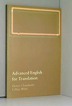 portada Advanced English for Translation (en Inglés)