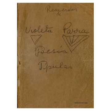 portada Recuerdos de Violeta Parra. Poesía popular