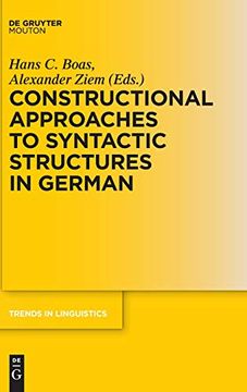 portada Constructional Approaches to Syntactic Structures in German (Trends in Linguistics Studies and Monographs) (en Inglés)
