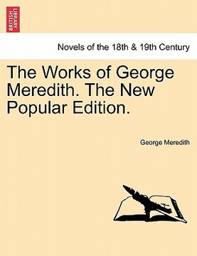 portada the works of george meredith. the new popular edition. (en Inglés)