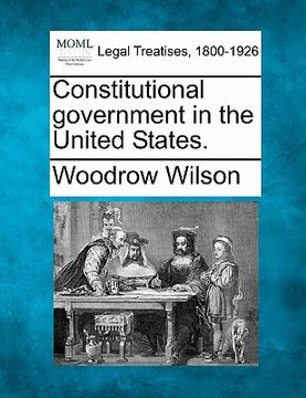 portada constitutional government in the united states.