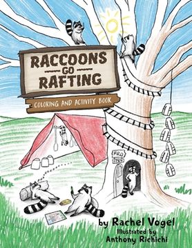 portada Raccoons Go Rafting: Coloring and Activity Book (en Inglés)