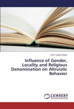 portada Influence of Gender, Locality and Religious Denomination on Altruistic Behavior