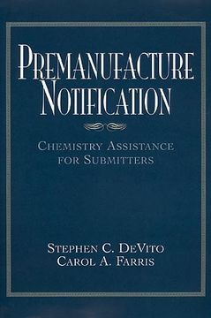 portada premanufacture notification: chemistry assistance for submitters (en Inglés)