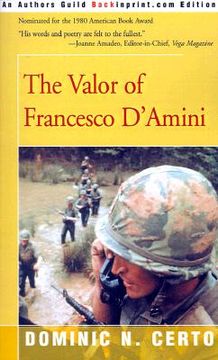 portada the valor of francesco d'amini (en Inglés)