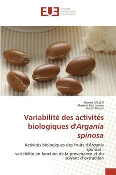 portada Variabilité des activités biologiques d'Argania spinosa (en Francés)