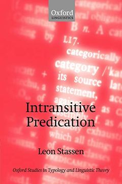 portada Intransitive Predication (Oxford Studies in Typology and Linguistic Theory) (in English)