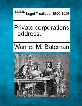 portada private corporations: address. (en Inglés)