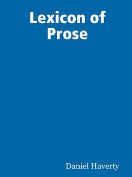 portada Lexicon of Prose (en Inglés)