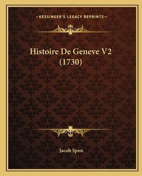 portada Histoire De Geneve V2 (1730) (en Francés)