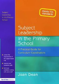 portada subject leadership in the primary school: a practical guide for curriculum coordinators (en Inglés)