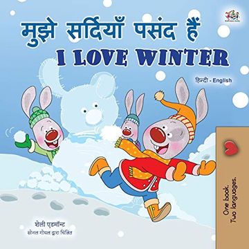 portada I Love Winter (Hindi English Bilingual Book for Kids) (Hindi English Bilingual Collection) (in Hindi)