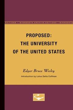 portada Proposed: The University of the United States (en Inglés)