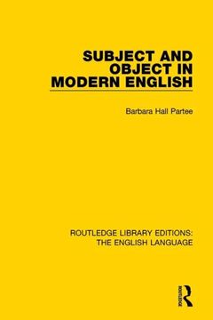 portada Subject and Object in Modern English (en Inglés)