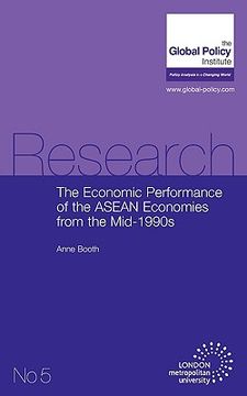 portada the economic performance of the asean economies from the mid-1990s (en Inglés)