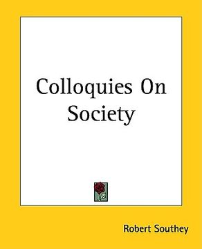 portada colloquies on society (en Inglés)