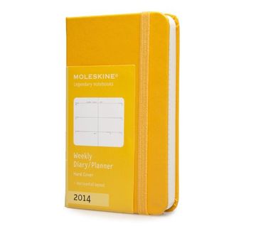 portada Moleskine 2014 Weekly Planner, Horizontal, 12 Month, Extra Small, Orange Yellow, Hard Cover (2.5 x 4 ) (Planners & Dats)