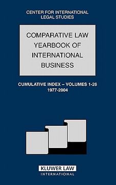 portada comparative law yearbook of international business cumulative index, volume 1-26, 1977-2004