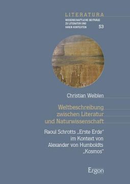 portada Weltbeschreibung Zwischen Literatur und Naturwissenschaft (en Alemán)
