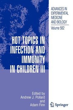 portada hot topics in infection and immunity in children iii (en Inglés)